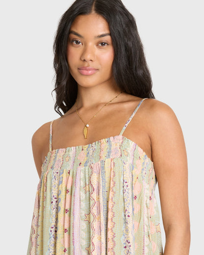 Billabong Women's Dream Of Me Mini Dress - Smoke Green