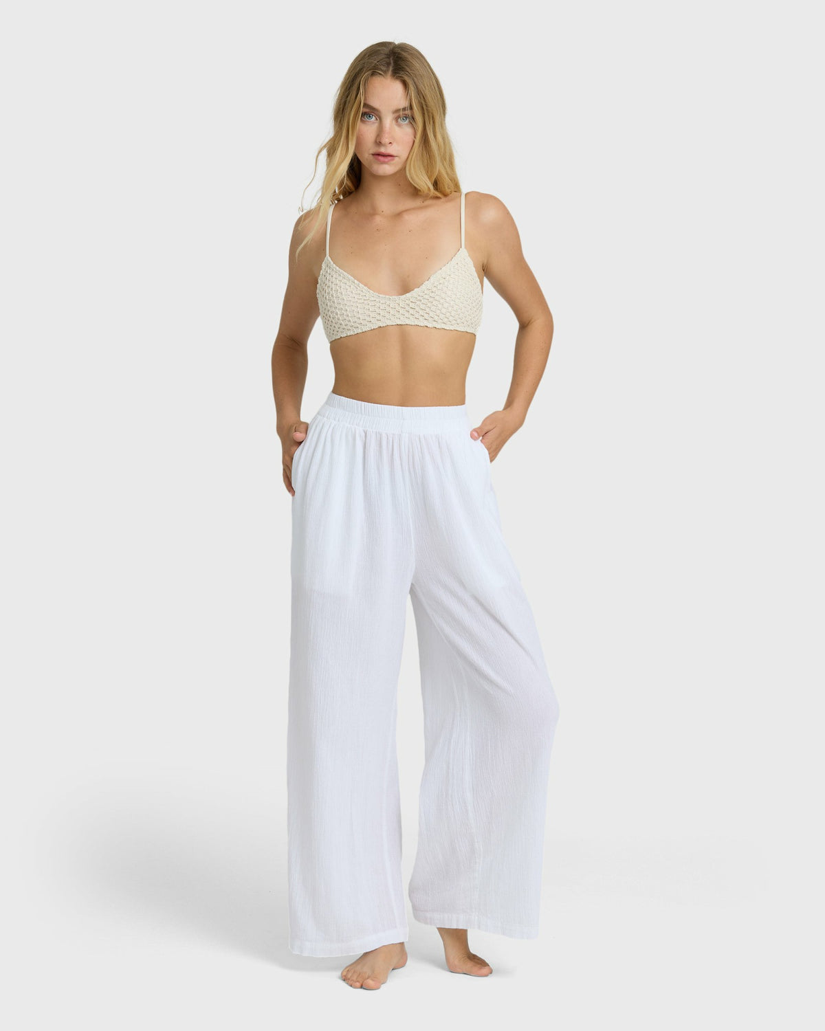 Billabong Women's Follow Me Pants - Salt Crystal
