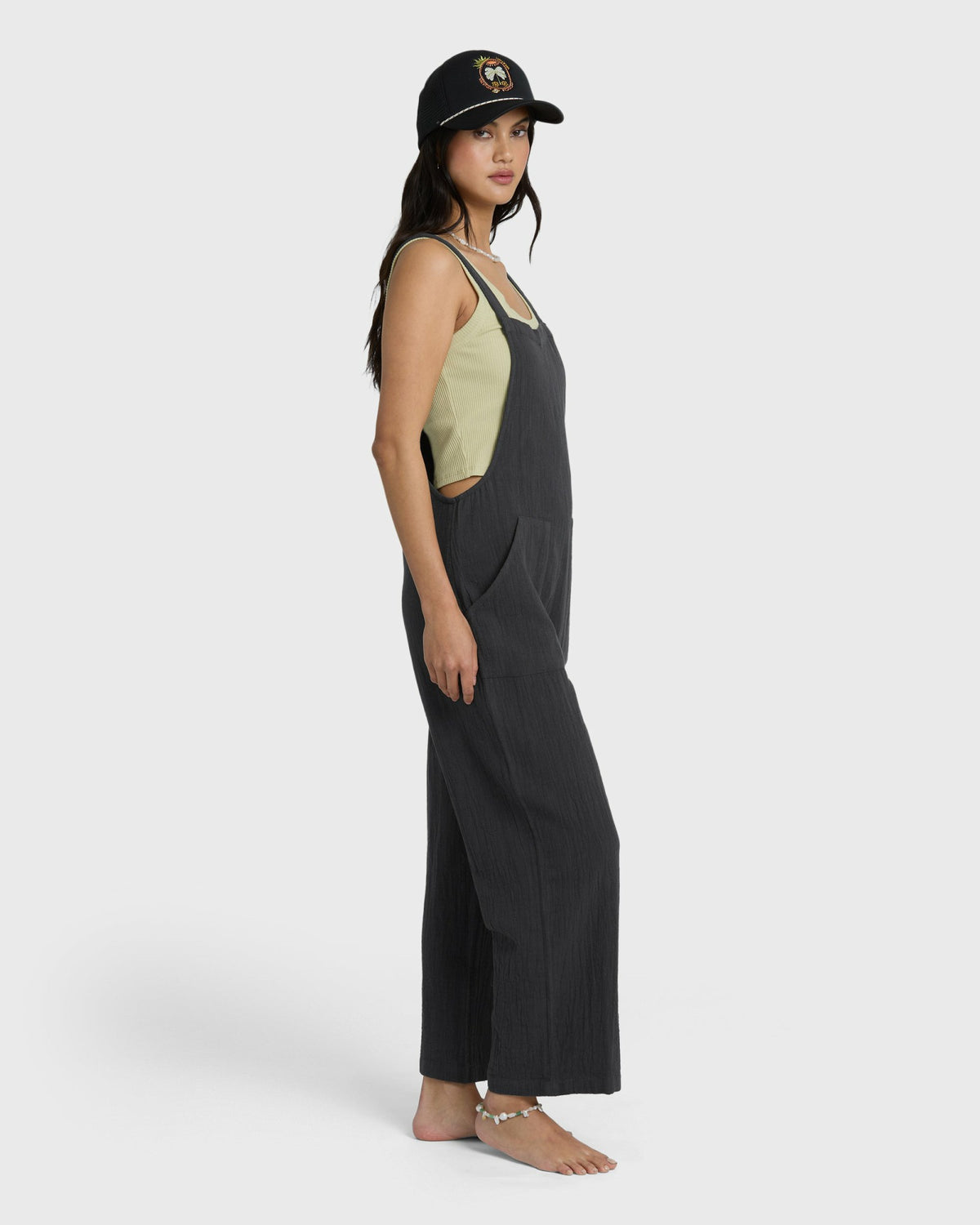 Billabong Women's Pacific Time Jumpsuit - Black Sands