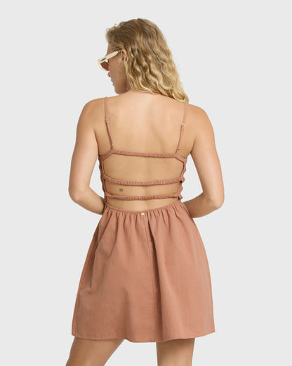 Billabong Women's Suns Out Mini Dress - Sugar Almond