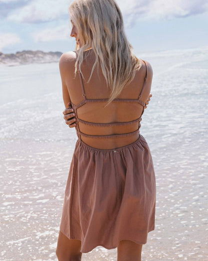 Billabong Women's Suns Out Mini Dress - Sugar Almond