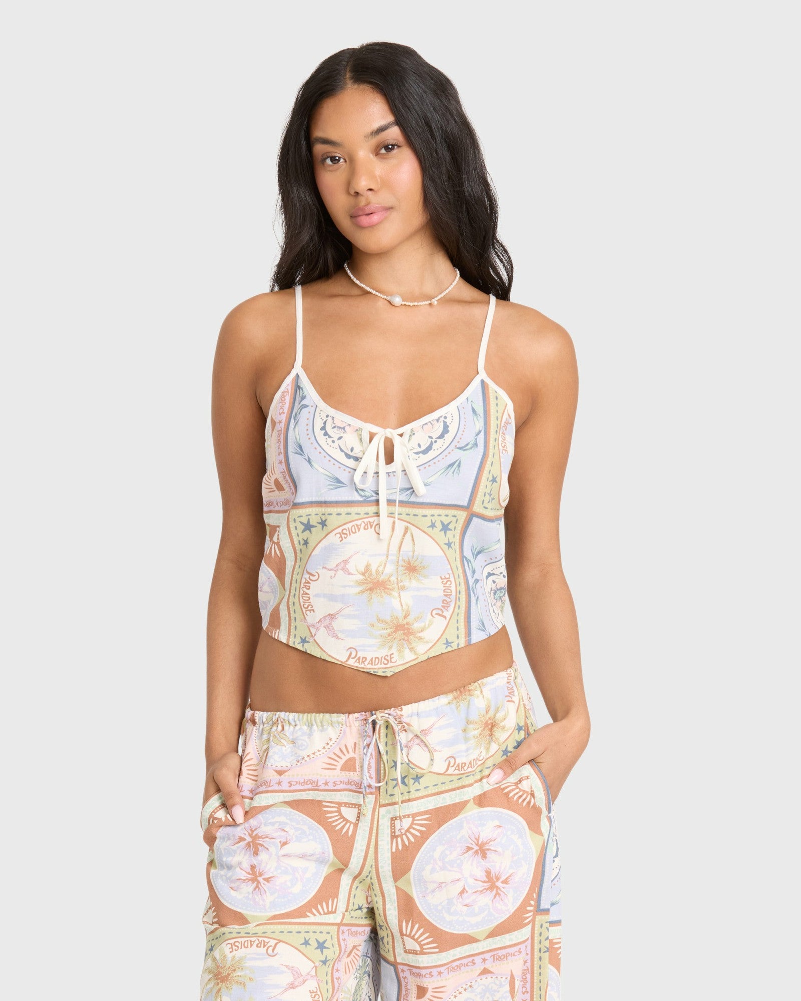 Billabong Women's Into The Sun Tank Top - White Cap