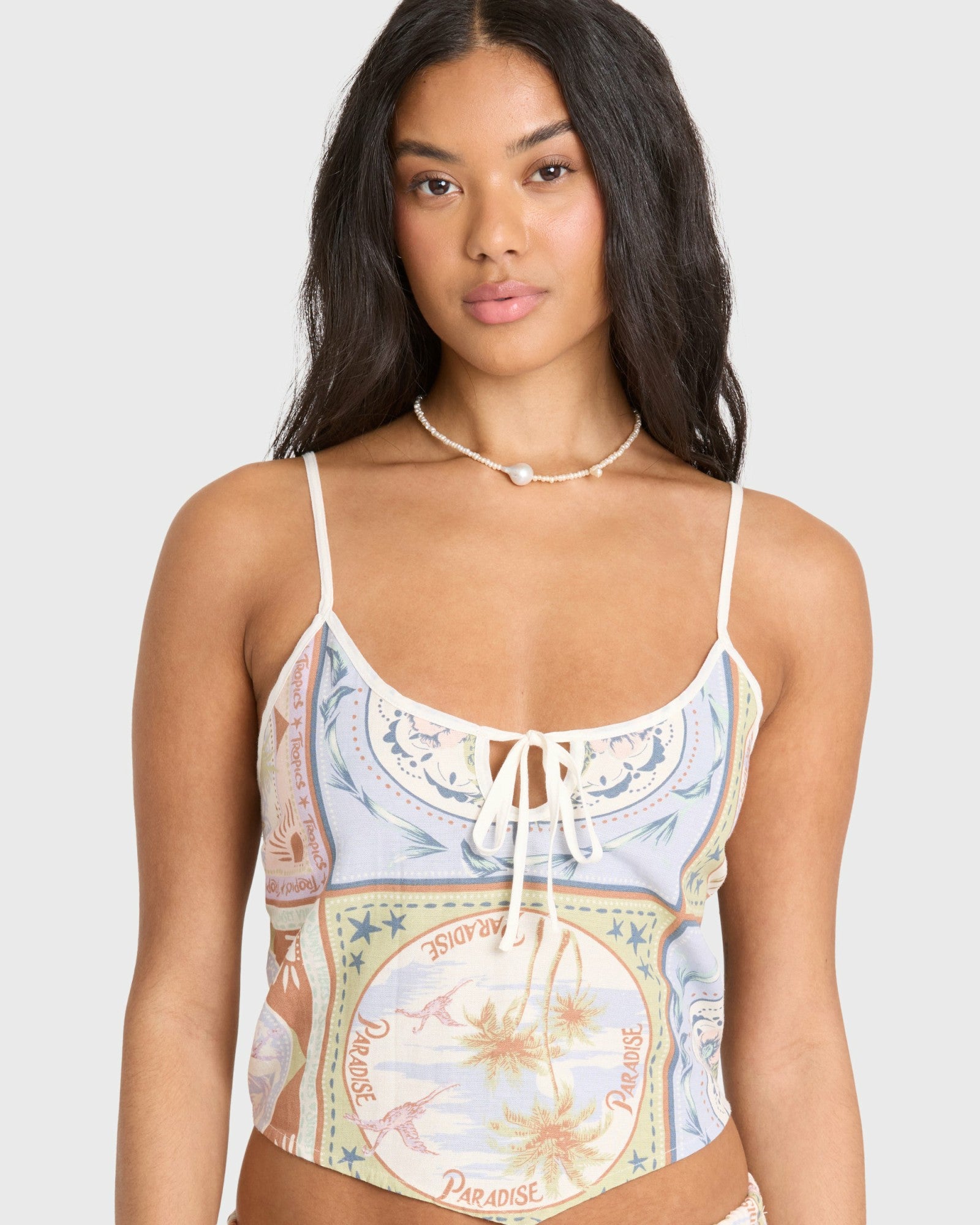Billabong Women's Into The Sun Tank Top - White Cap