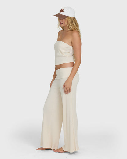 Billabong Women's Sweet Coast Beach Pants - White Cap