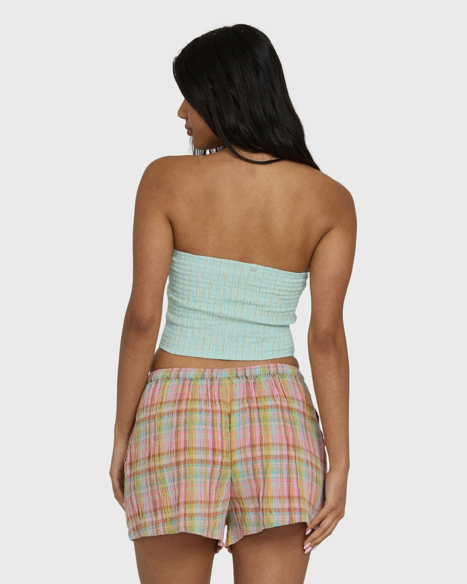 Billabong Women's Sweet Check Woven Shorts - Party Pink