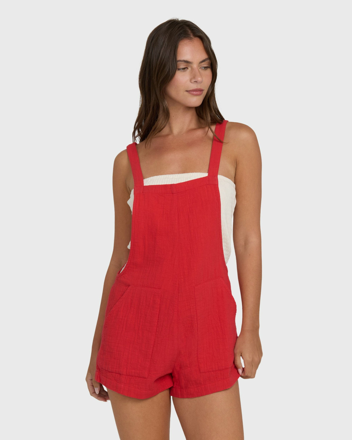 Billabong Women's Beach Crush Romper - Fiesta Red