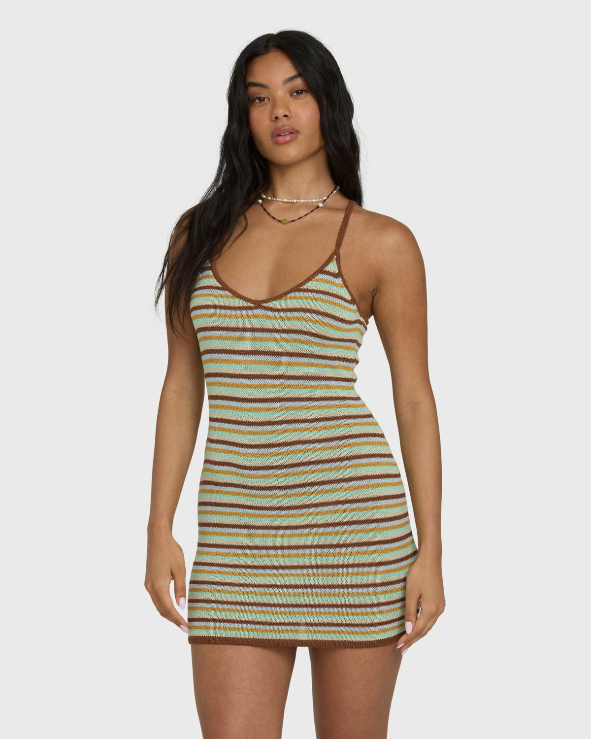 Billabong Women's Summer Sun Mini Dress - Brown Stone