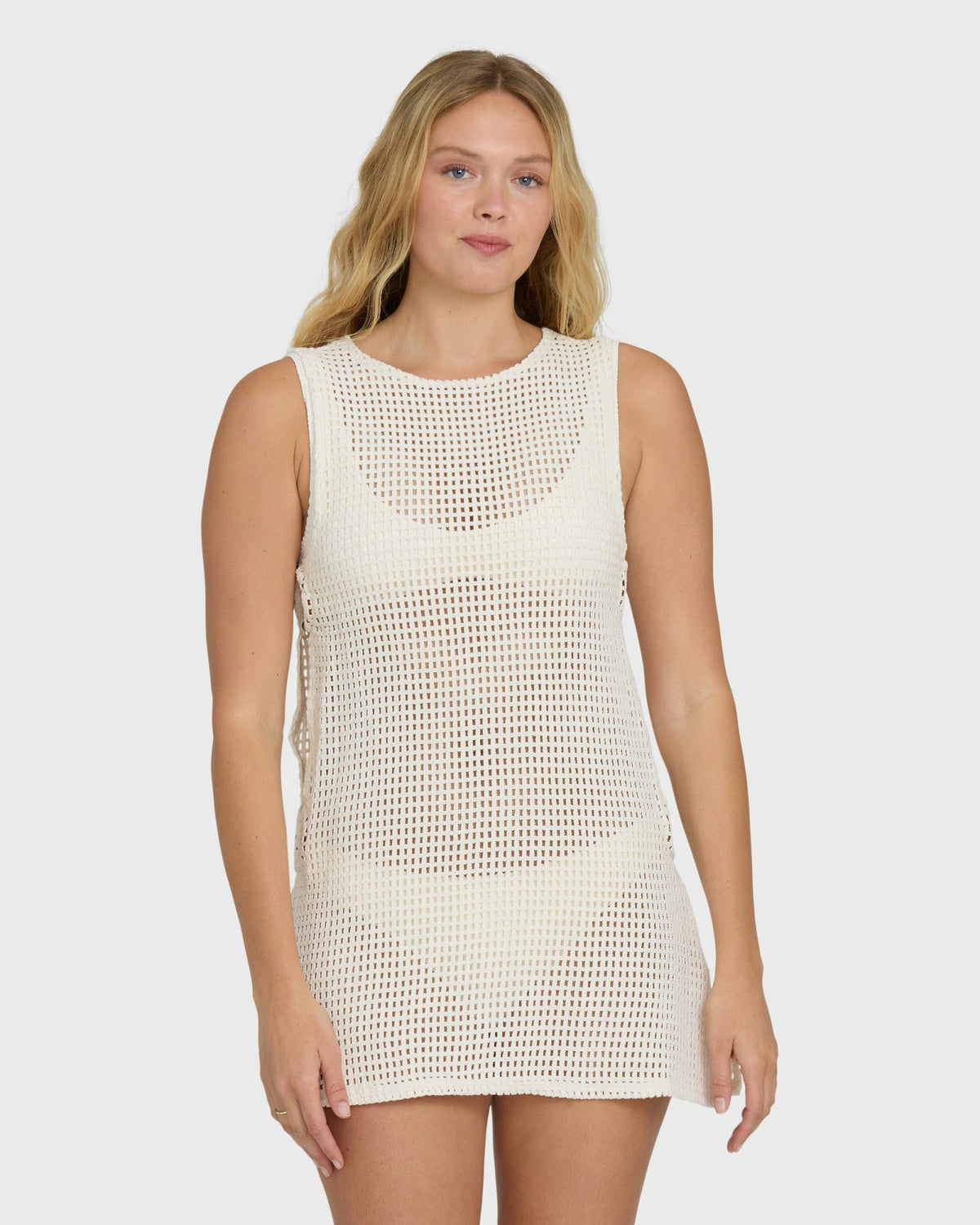 Billabong Women's Rising Tides Cover-Up Dress - White Cap