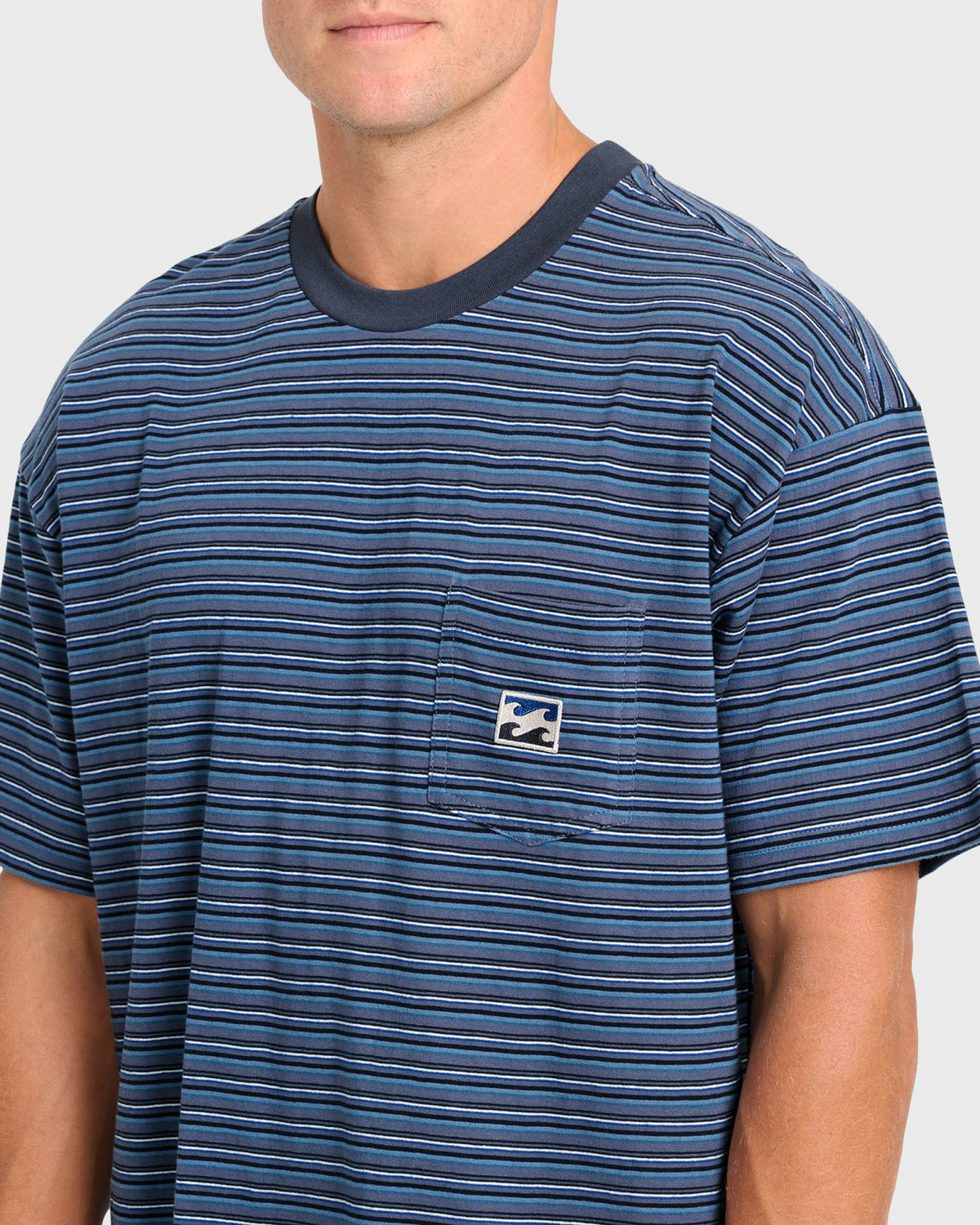 Billabong Women's|Men's Baxter Short Sleeve Pocket Tee - True Navy