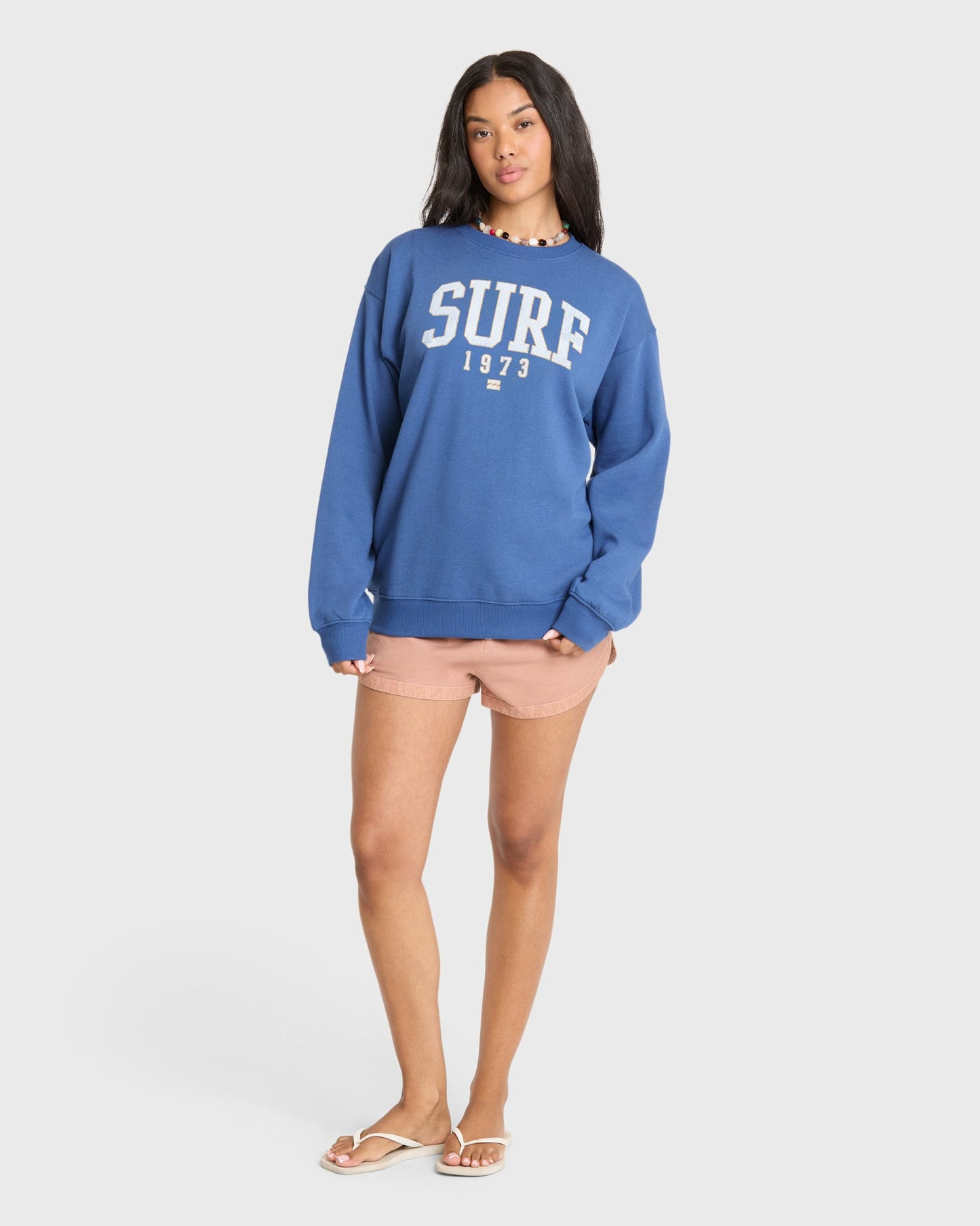 Billabong Women's Gone Surfing Crewneck Sweatshirt - True Navy