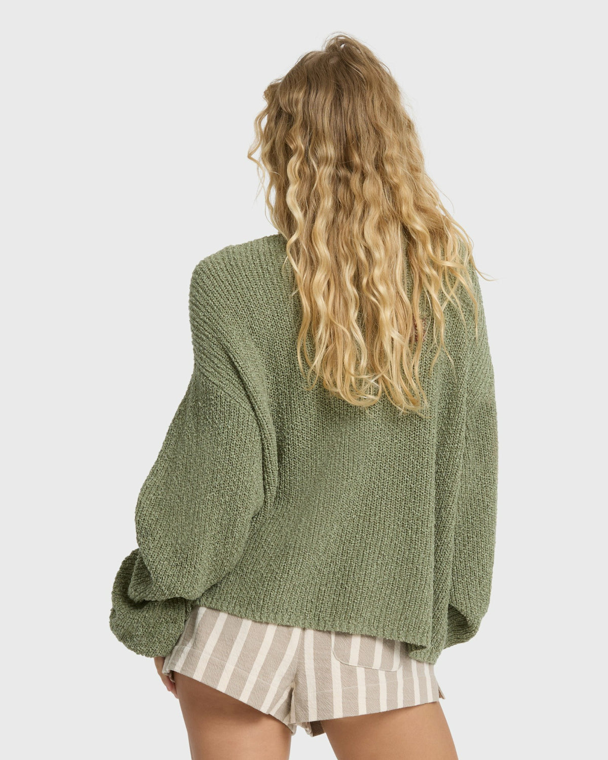 Billabong Women's Open Air Crewneck Sweater - Army Green