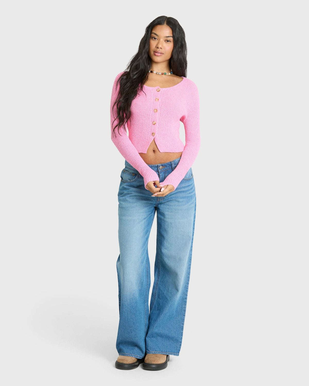 Billabong Women's Good Luck Cardigan - Prism Pink