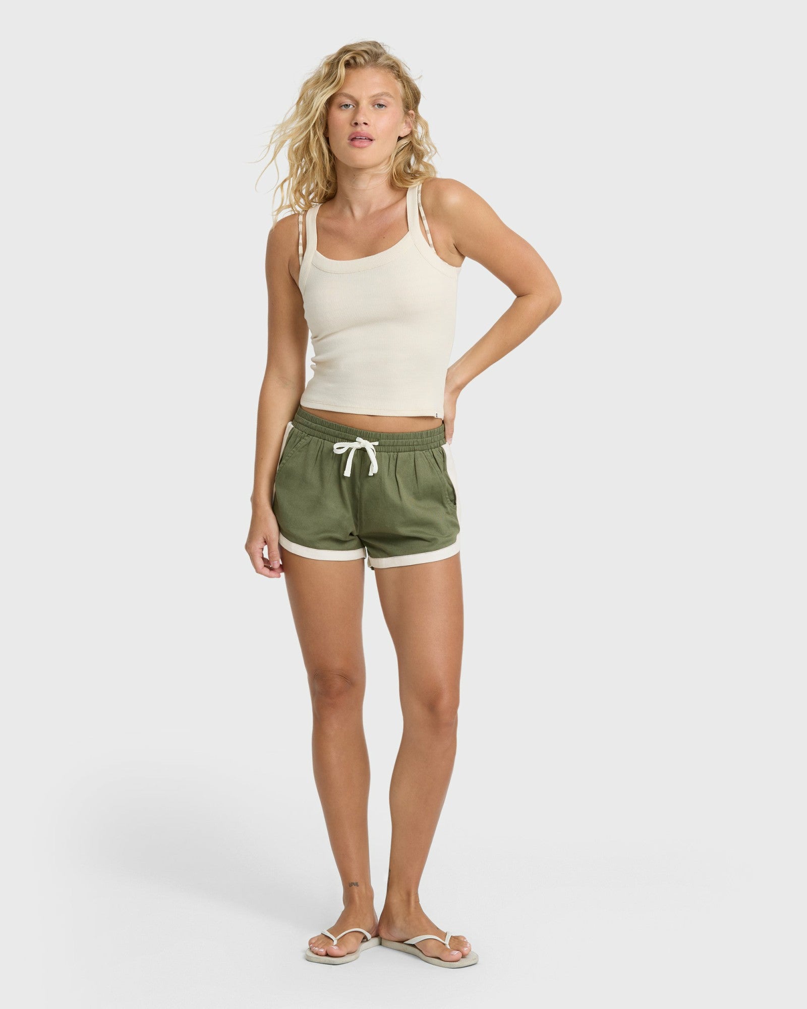 Billabong Women's Road Trippin Woven Shorts - Canteen
