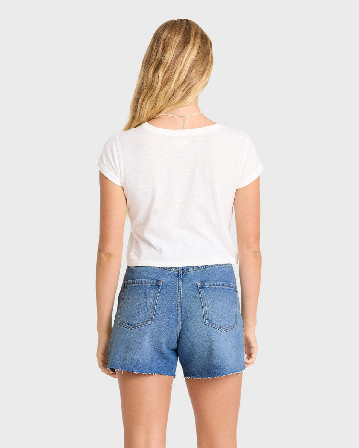 Billabong Women's Riley Cut-Off Denim Shorts - Pacific Wash