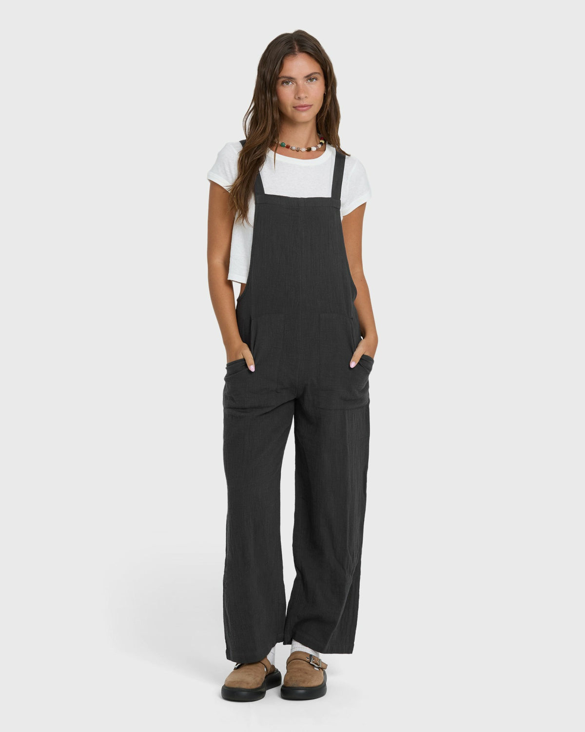 Billabong Women's Pacific Time Jumpsuit - Black Sands