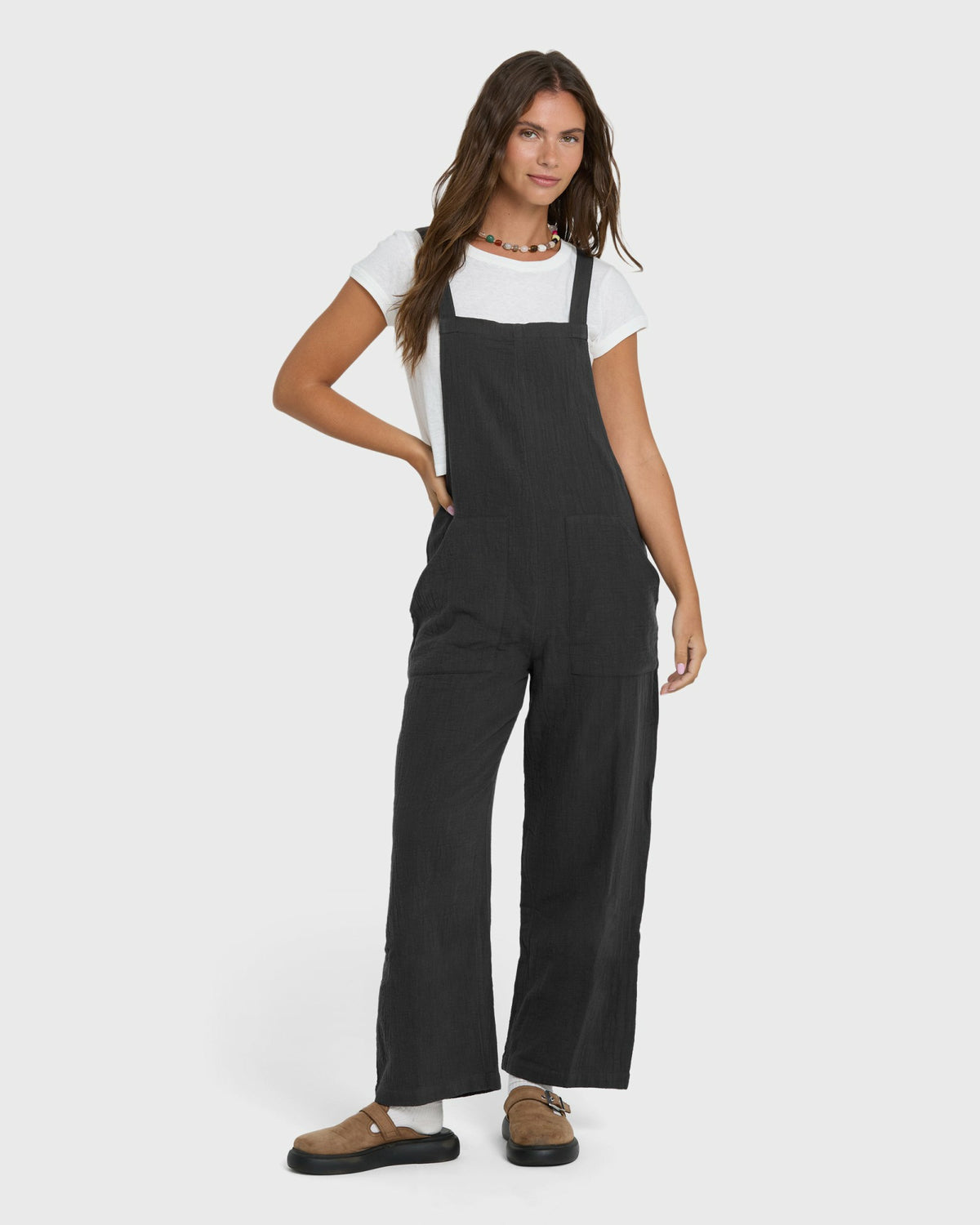 Billabong Women's Pacific Time Jumpsuit - Black Sands
