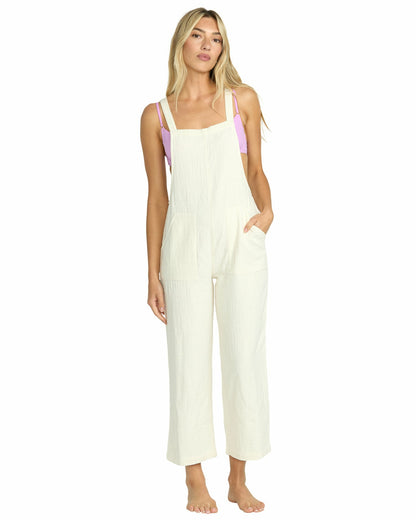 Billabong Women's Pacific Time Jumpsuit - White Cap