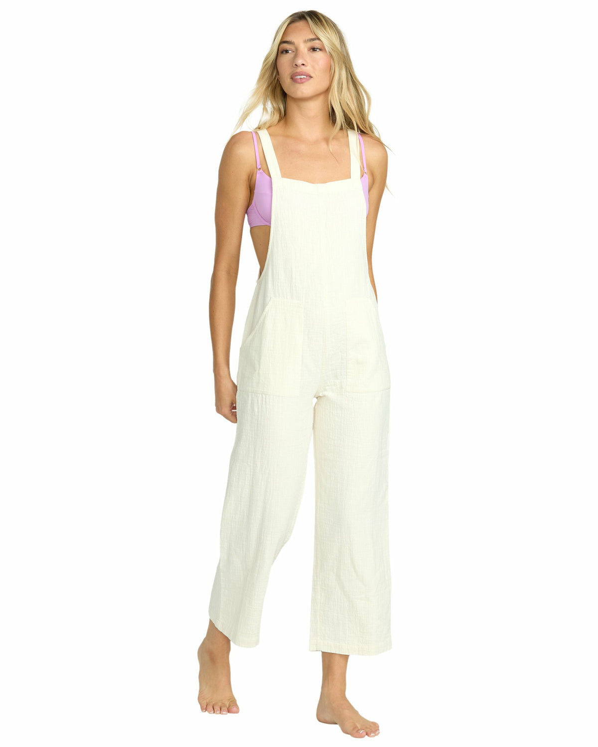 Billabong Women's Pacific Time Jumpsuit - White Cap