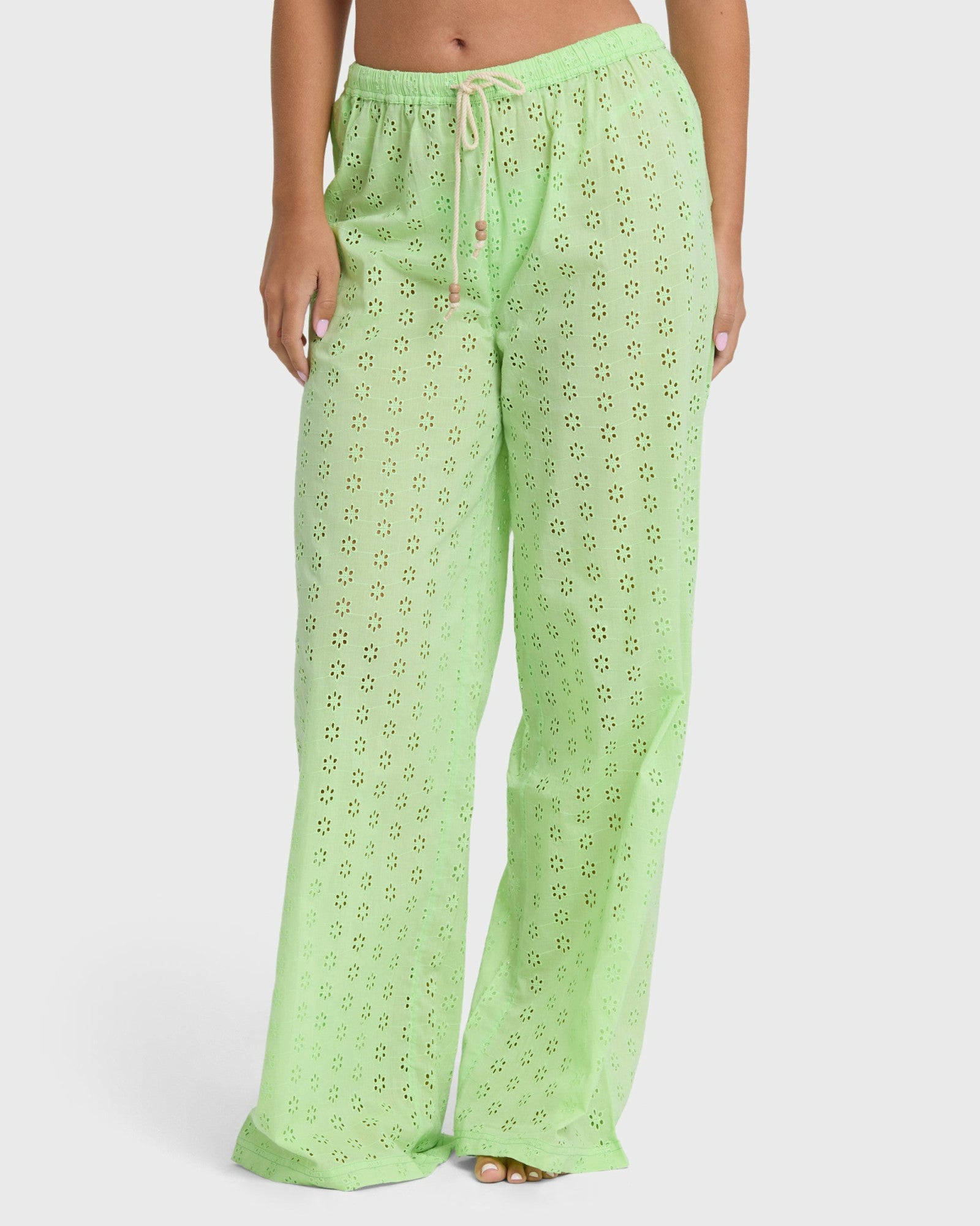 Billabong Women's Sun Lit Cover Up Pants - Green Glow
