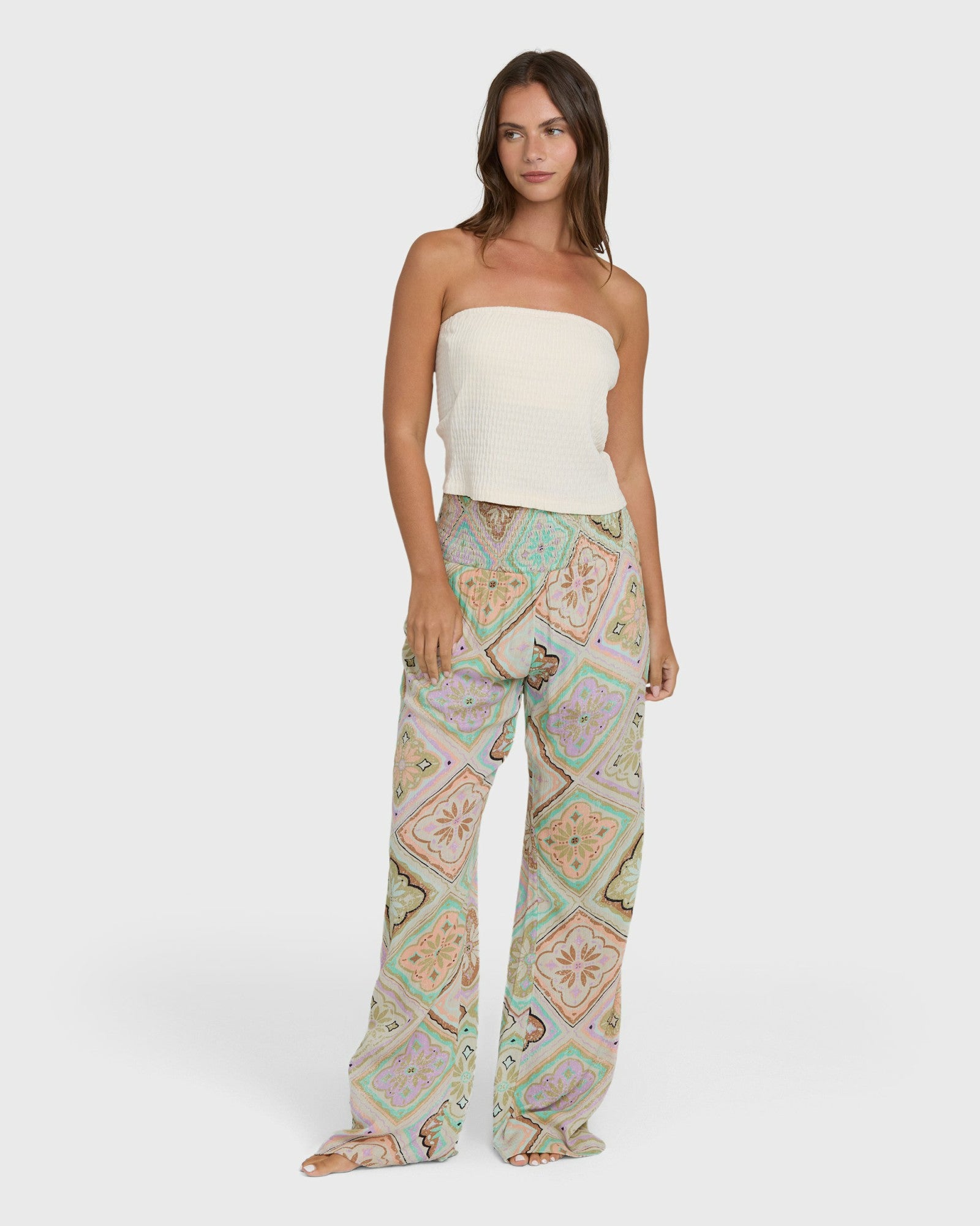 Billabong Women's New Waves 2 Printed Pants - Cactus