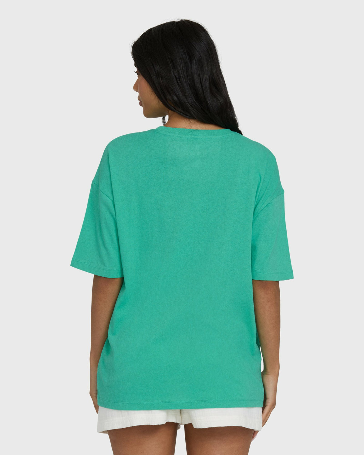 Billabong Women's Summer Heat Short Sleeve Knit Graphic T-Shirt - Green Tropics