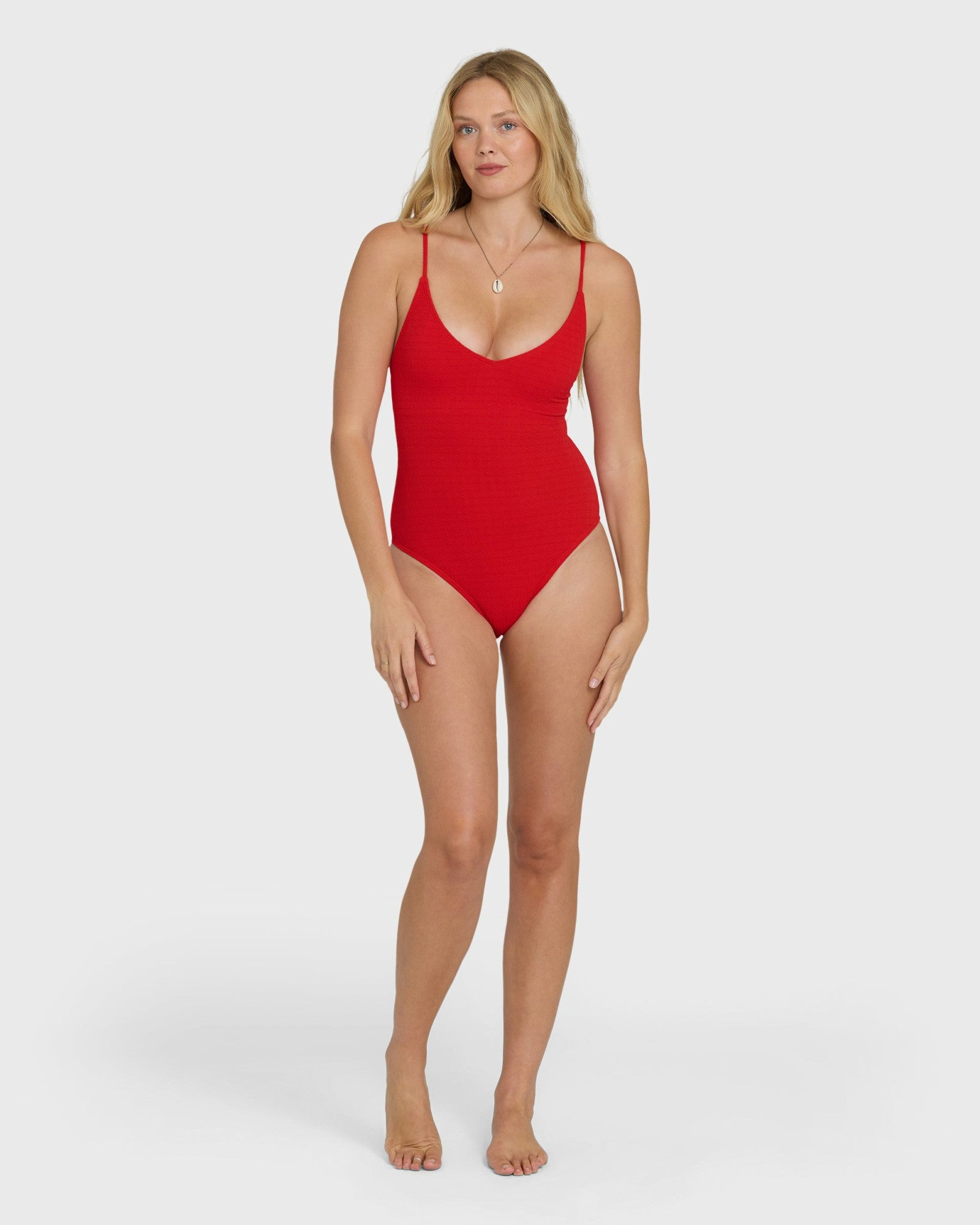Billabong Women's Rising Tide Strappy One Piece Swimsuit - Fiesta Red