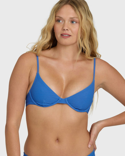 Billabong Women's Tanlines Demi Underwire Bikini Top - True Blue