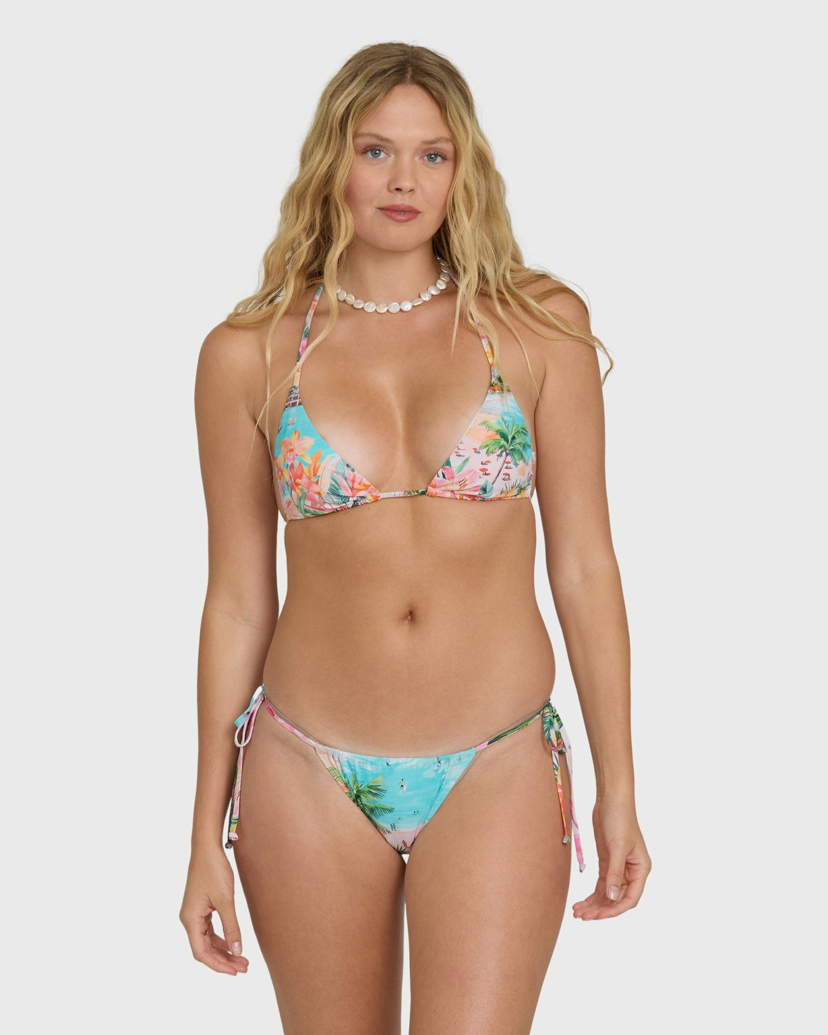 Billabong Women's Paradise Sun Low Tide Bikini Bottoms - Ocean Spray