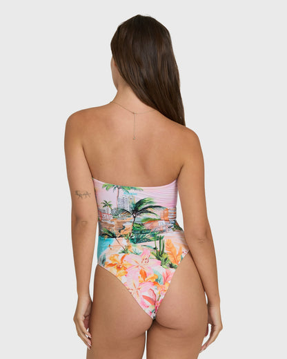 Billabong Women's Paradise Sun Tully Hawaii One-Piece Swimsuit - Ocean Spray