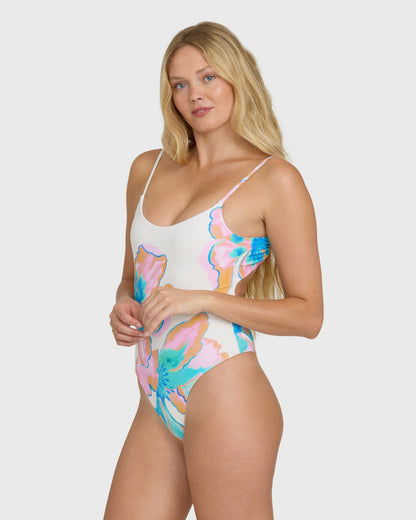 Billabong Women's Sweet Escape Sloane One Piece Swimsuit - Salt Crystal