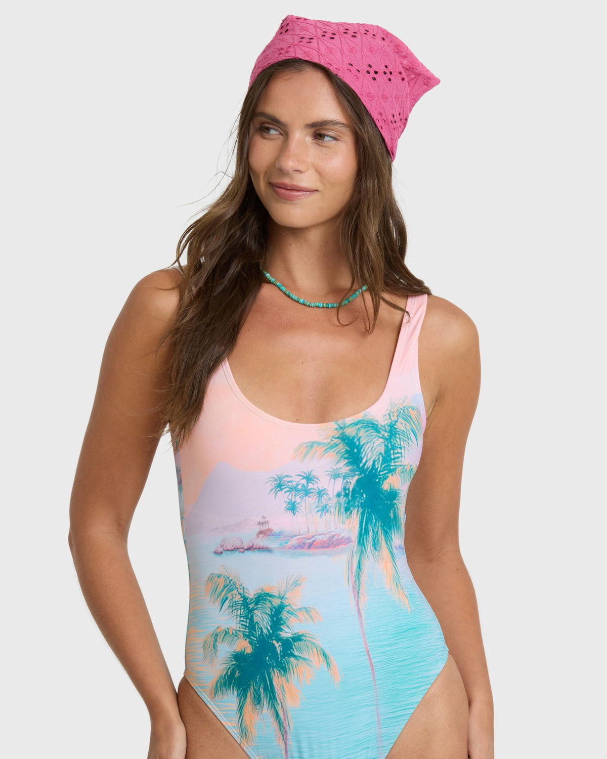 Billabong Women's Palm Bay Fiji One Piece Swimsuit - Waterfall