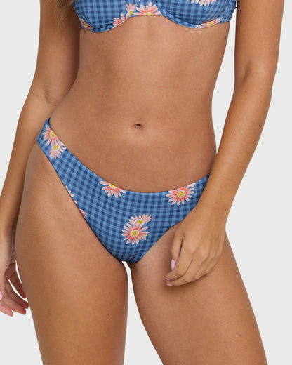 Billabong Women's Western Sky Lowrider Bikini Bottoms - True Navy