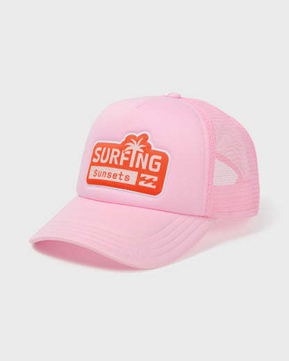 Billabong Women's Grandpa Trucker Hat - Candy Pink