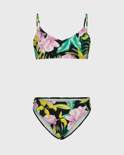 Billabong Women's Girls Shadow Tropics Bikini Set