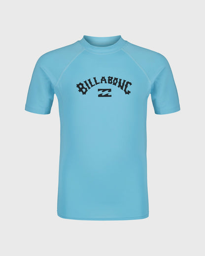 Billabong Women's Boys Arch Performance Fit Short Sleeve Rashguard