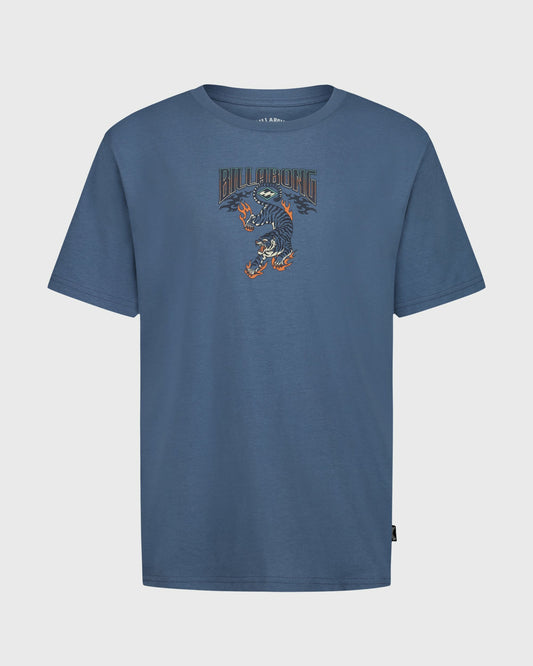 Billabong Women's Little Boys Inferno Tiger Short Sleeve T-Shirt