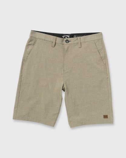 Billabong Men's Crossfire Submersible 21\" Amphibian Hybrid Shorts - Khaki