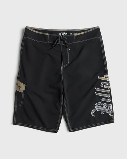 Billabong Men's Temple Pro 22\" Boardshorts - Black