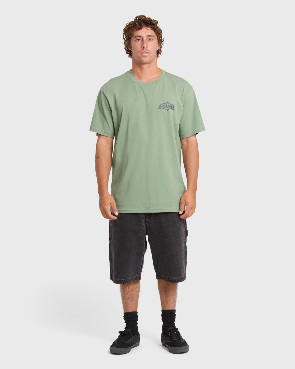Billabong Men's Reverse Premium Short Sleeve Cotton T-Shirt - Hedge Green