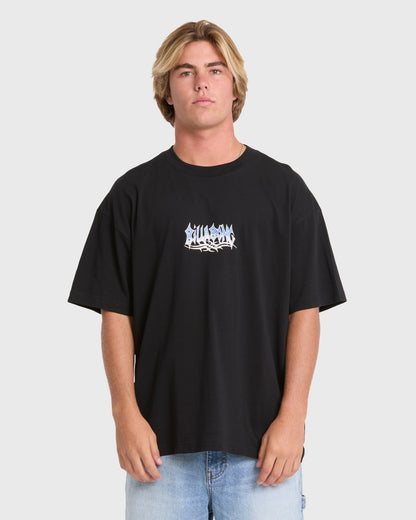 Billabong Men's Barb OG Short Sleeve Knit T-Shirt - Black