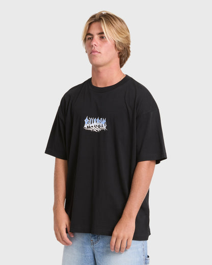 Billabong Men's Barb OG Short Sleeve Knit T-Shirt - Black