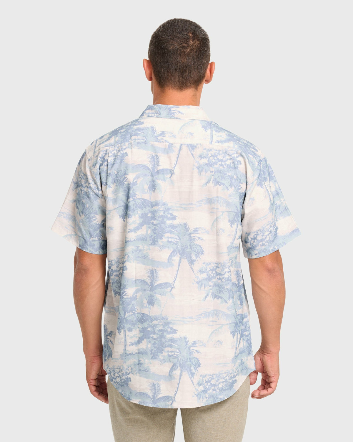 Billabong Men's Sundays Lounge Short Sleeve Woven Shirt - Blue Haze