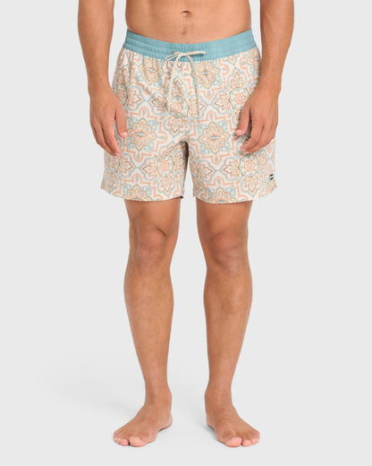 Billabong Men's Good Times Layback 16\" Swim Trunks - Vintage Khaki