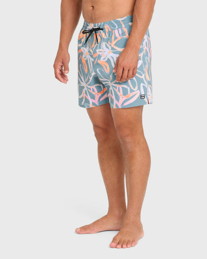 Billabong Men's Good Times Layback 16\" Swim Trunks - Pale Mauve