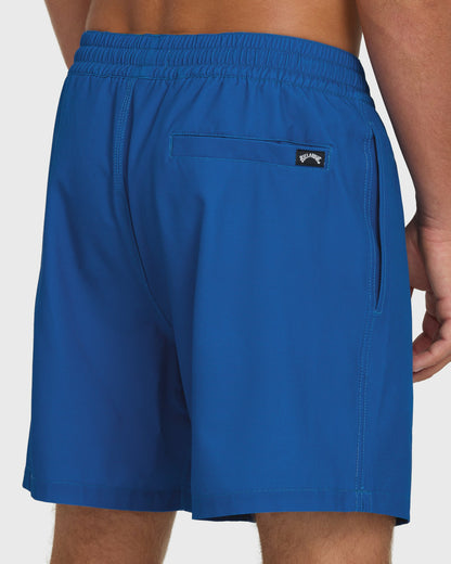 Billabong Men's Lineup Solid Layback 16\" Trunks - Deep Ocean