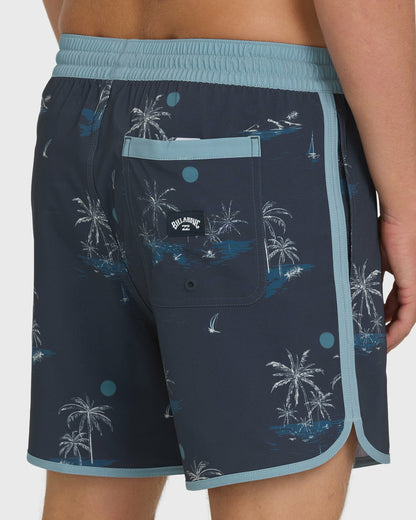 Billabong Men's Seventy Three Layback 16\" Trunks - True Navy