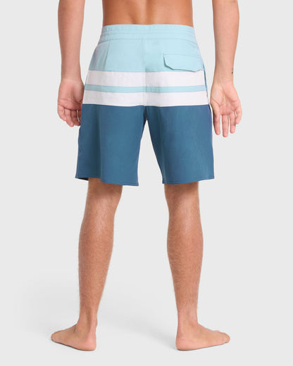 Billabong Men's Momentum Lo Tide 18.5\" Boardshorts - Blue Fog