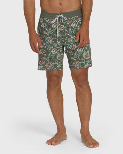 Billabong Men's Good Times Low Tide 17\" Boardshorts - Winter Moss