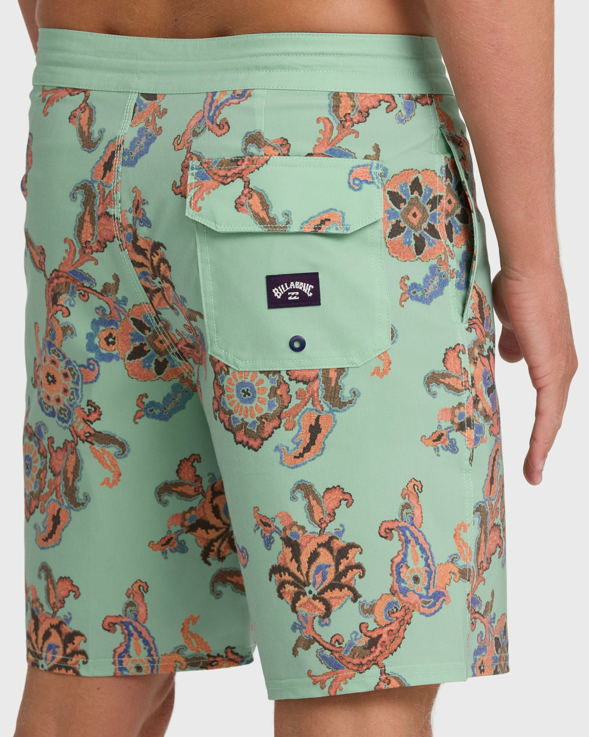 Billabong Men's Sundays Lo Tide 18\" Boardshorts - Granite Green Multi - Granite Green