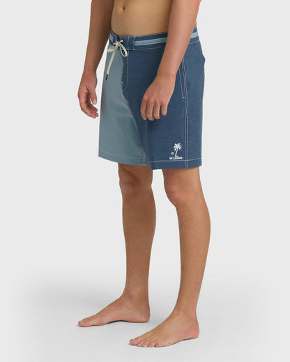 Billabong Men's Sunset Lo Tide 19\" Boardshorts - Blue Fog Multi - Blue Fog
